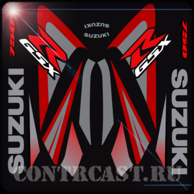 sticker set on motorcycle SUZUKI GSX-R 750 2006