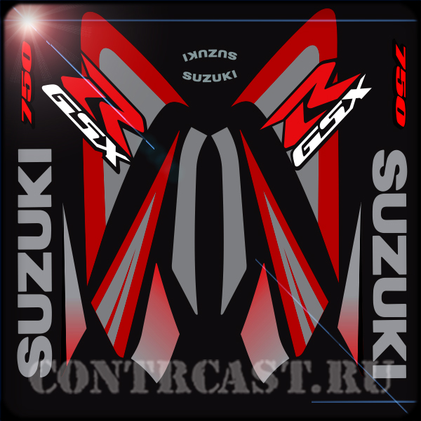 sticker set on motorcycle SUZUKI GSX-R 750 2006