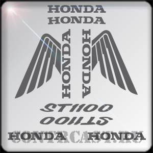 stickers on Honda ST1100 Pan-European sport touring.