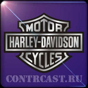 sticker Harley Davidson logo two colors