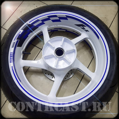 stripe on motorcycle wheels