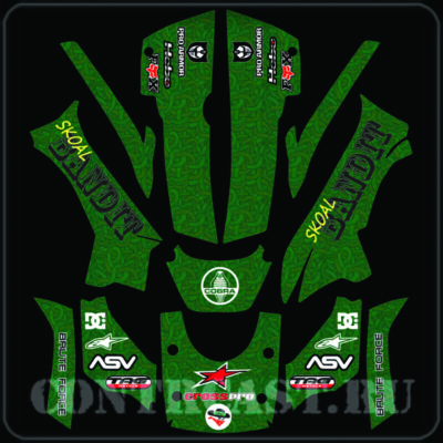 kawasaki brute force 750 stickers set